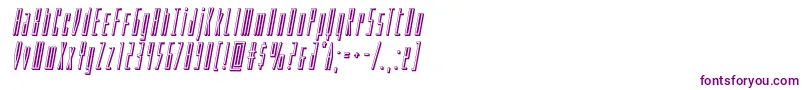 Phantacon3Dital Font – Purple Fonts on White Background