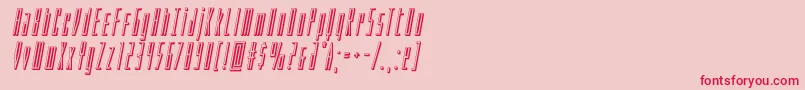 Phantacon3Dital Font – Red Fonts on Pink Background
