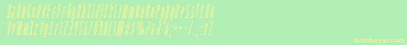 Phantacon3Dital Font – Yellow Fonts on Green Background