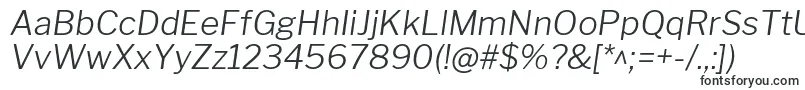 LibrefranklinLightitalic Font – Official Fonts
