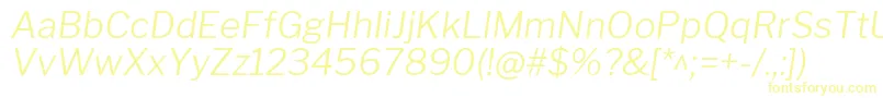 LibrefranklinLightitalic Font – Yellow Fonts