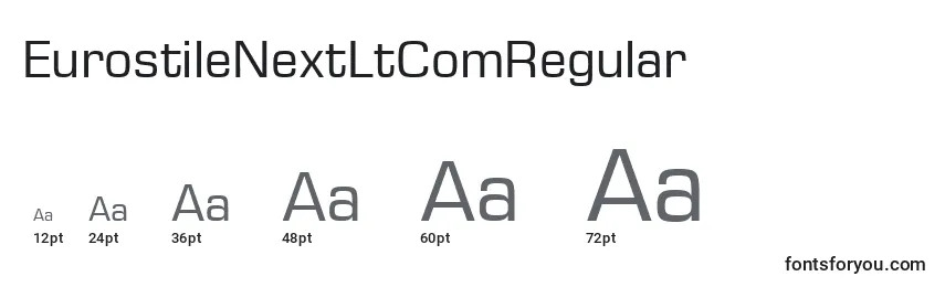 EurostileNextLtComRegular Font Sizes