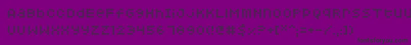 fuente Squarodynamic07 – Fuentes Negras Sobre Fondo Morado