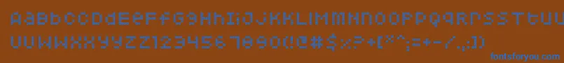 More about Squarodynamic07 Font Squarodynamic07 Font – Blue Fonts on Brown Background