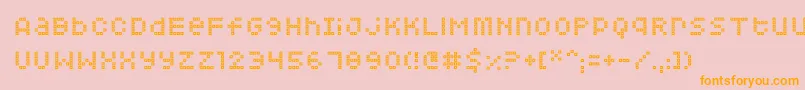 More about Squarodynamic07 Font Squarodynamic07 Font – Orange Fonts on Pink Background