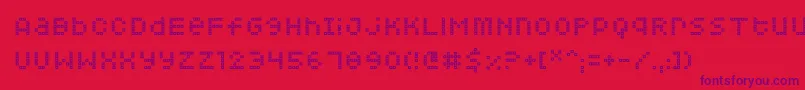 Más sobre la fuente Squarodynamic07 fuente Squarodynamic07 – Fuentes Moradas Sobre Fondo Rojo