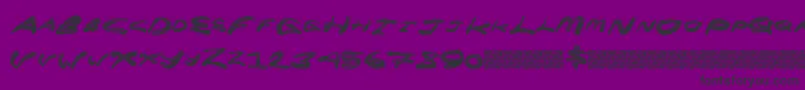 Superrocket Font – Black Fonts on Purple Background