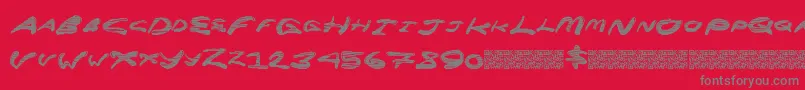Шрифт Superrocket – серые шрифты на красном фоне