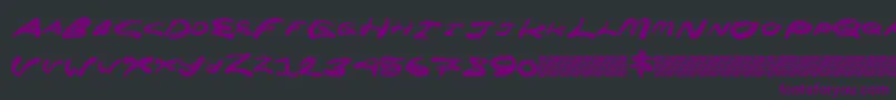 Superrocket Font – Purple Fonts on Black Background