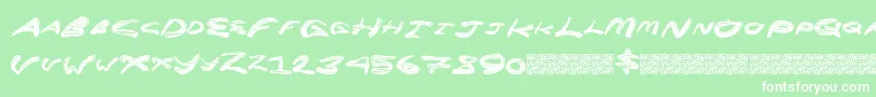 Superrocket Font – White Fonts on Green Background