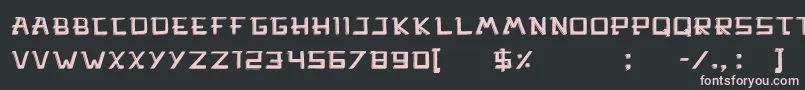 MercadoSombra Font – Pink Fonts on Black Background