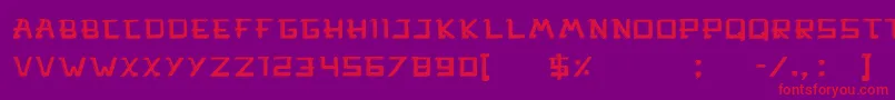 MercadoSombra Font – Red Fonts on Purple Background