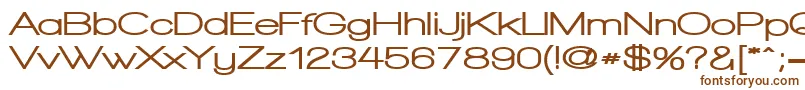 Шрифт WalkwayExpandBlack – коричневые шрифты на белом фоне