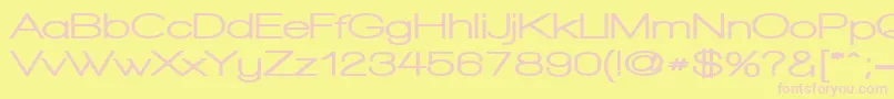 WalkwayExpandBlack Font – Pink Fonts on Yellow Background