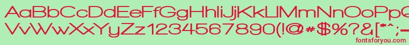 WalkwayExpandBlack Font – Red Fonts on Green Background