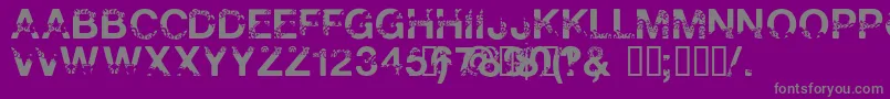 PolarShift Font – Gray Fonts on Purple Background