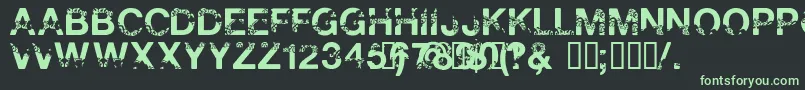 PolarShift Font – Green Fonts on Black Background