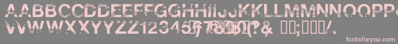 PolarShift Font – Pink Fonts on Gray Background