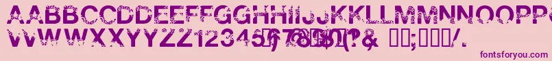 PolarShift Font – Purple Fonts on Pink Background