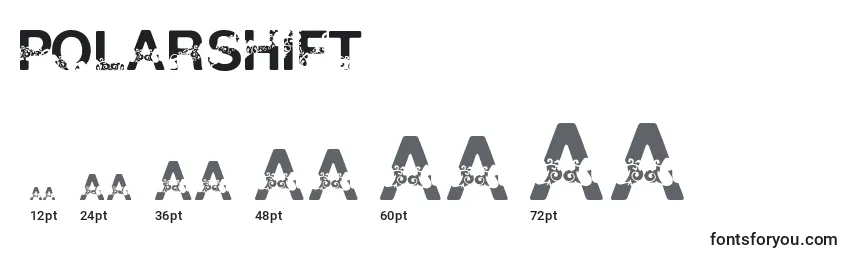 Размеры шрифта PolarShift