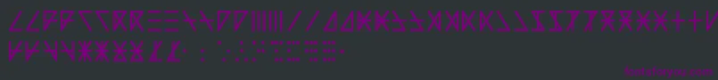 Шрифт MadeonRunesBold – фиолетовые шрифты на чёрном фоне