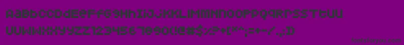 Squarodynamic04 Font – Black Fonts on Purple Background