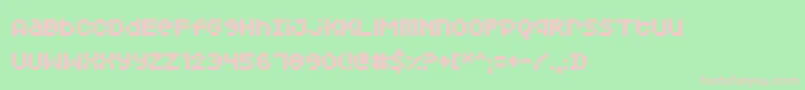 Squarodynamic04 Font – Pink Fonts on Green Background