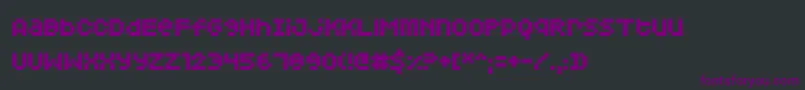 Squarodynamic04 Font – Purple Fonts on Black Background