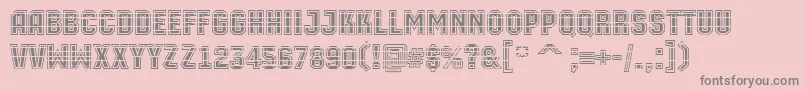 AMachinaortomltgrBold Font – Gray Fonts on Pink Background