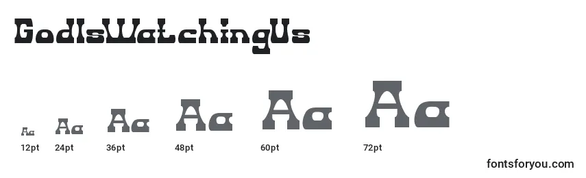 GodIsWatchingUs Font Sizes