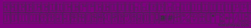 Шрифт AGlobuscmotl – чёрные шрифты на фиолетовом фоне