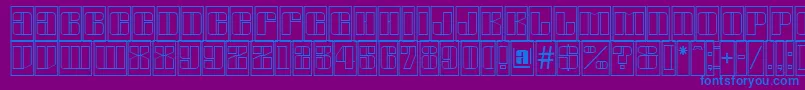 AGlobuscmotl Font – Blue Fonts on Purple Background