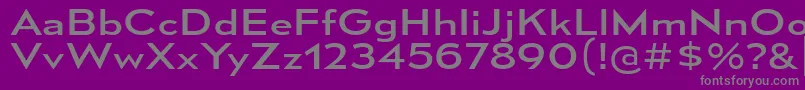 MesmerizeExRg-Schriftart – Graue Schriften auf violettem Hintergrund