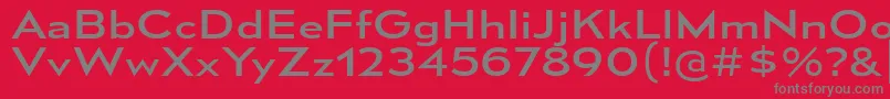 MesmerizeExRg-Schriftart – Graue Schriften auf rotem Hintergrund