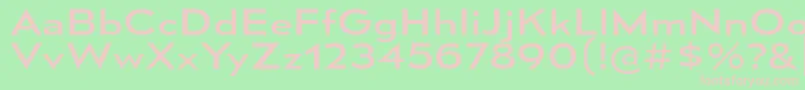 MesmerizeExRg Font – Pink Fonts on Green Background