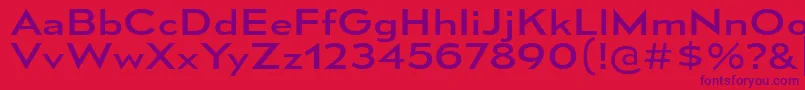 MesmerizeExRg Font – Purple Fonts on Red Background