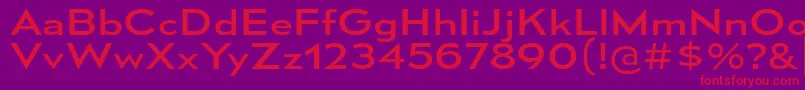 MesmerizeExRg Font – Red Fonts on Purple Background