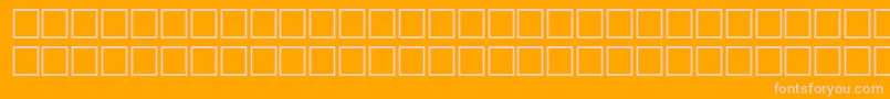 フォントMetrolinerRegular – オレンジの背景にピンクのフォント