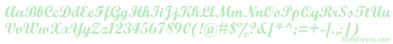 WrexhamScript-Schriftart – Grüne Schriften