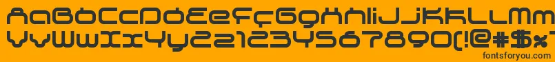 SupersonicBold Font – Black Fonts on Orange Background