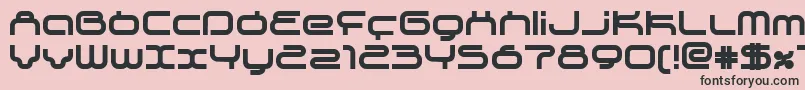 SupersonicBold Font – Black Fonts on Pink Background