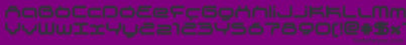 SupersonicBold Font – Black Fonts on Purple Background