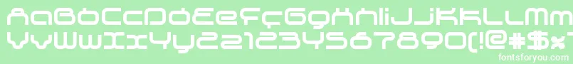 SupersonicBold Font – White Fonts on Green Background