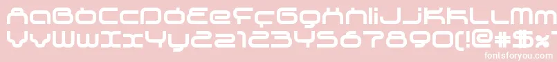 SupersonicBold Font – White Fonts on Pink Background