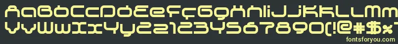 SupersonicBold Font – Yellow Fonts on Black Background