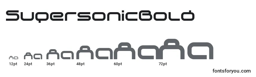 SupersonicBold Font Sizes