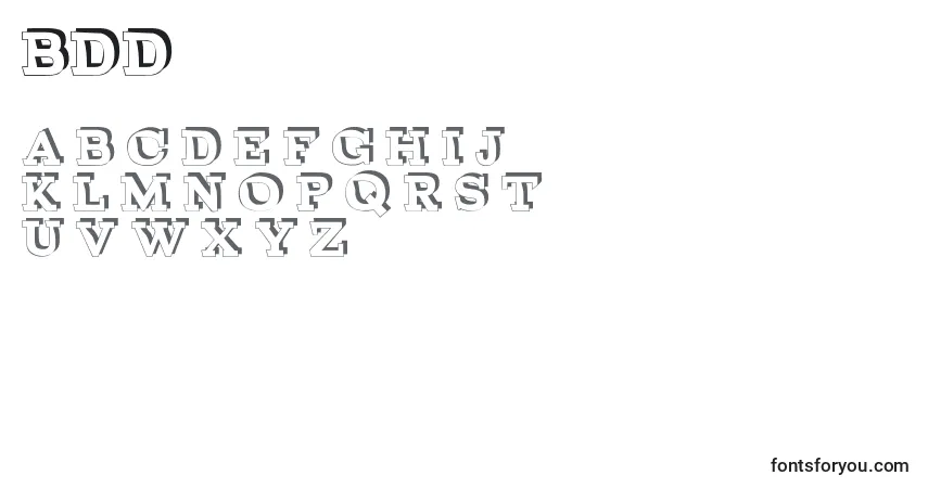 BrokenDepthDemo font – alphabet, numbers, special characters