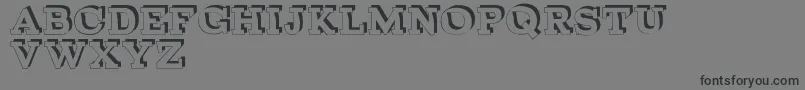 BrokenDepthDemo-Schriftart – Schwarze Schriften auf grauem Hintergrund