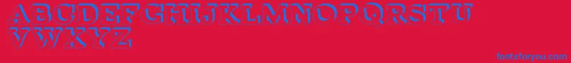 Más sobre la fuente BrokenDepthDemo fuente BrokenDepthDemo – Fuentes Azules Sobre Fondo Rojo