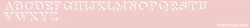 BrokenDepthDemo Font – White Fonts on Pink Background